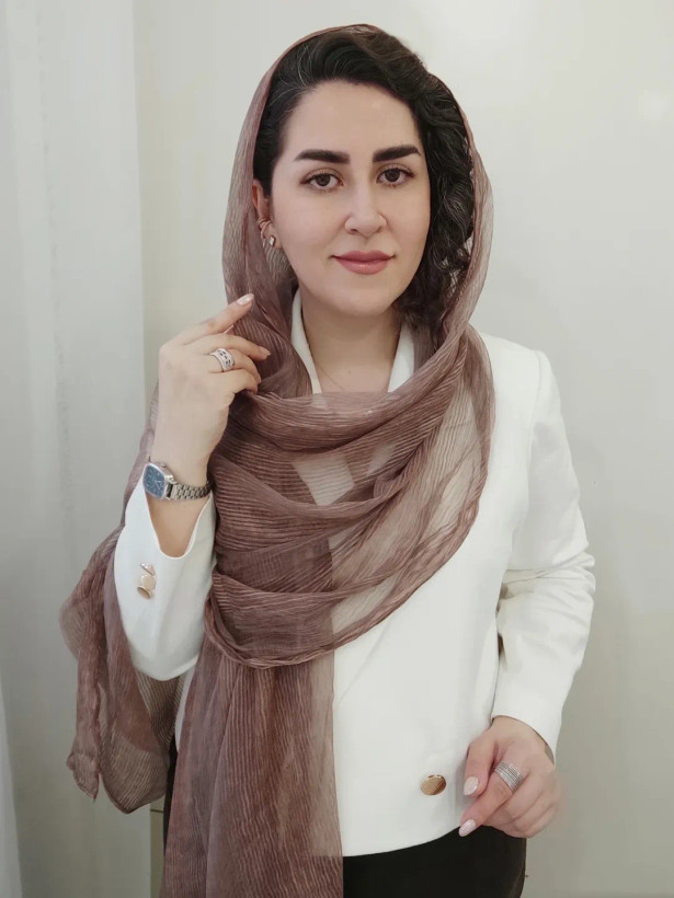 شال نخ ابریشم میله ای وارداتی