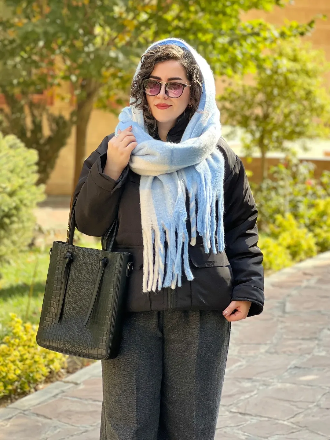 بیگ اسکارف پشمی موهر وارداتی