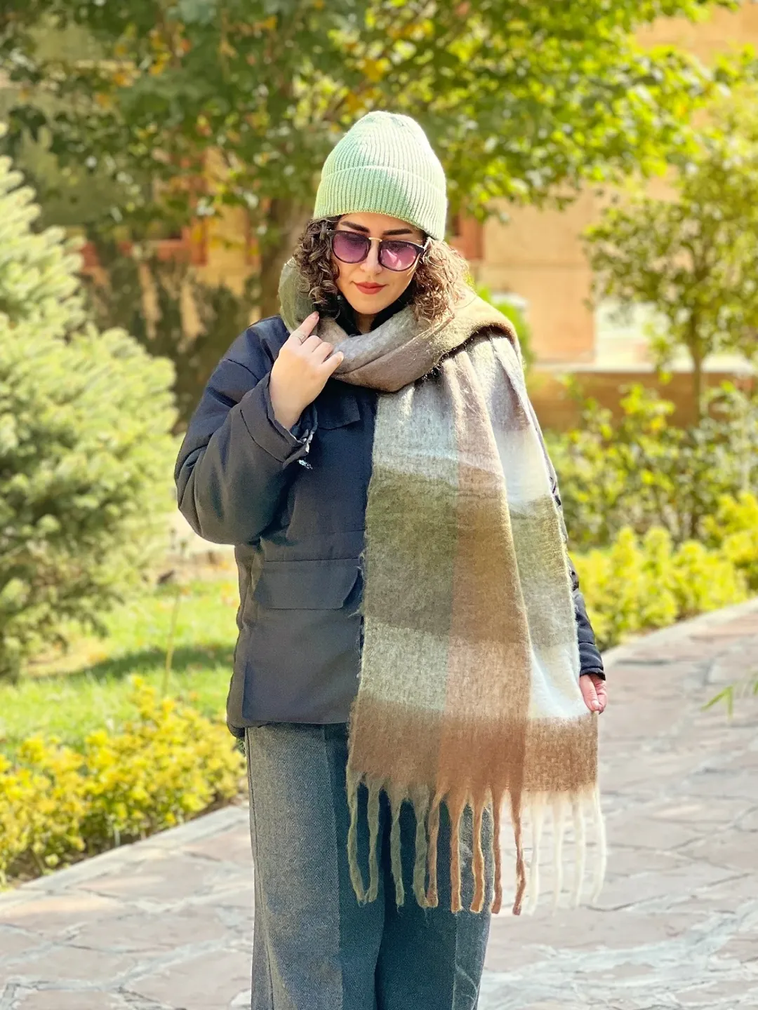 بیگ اسکارف پشمی موهر وارداتی