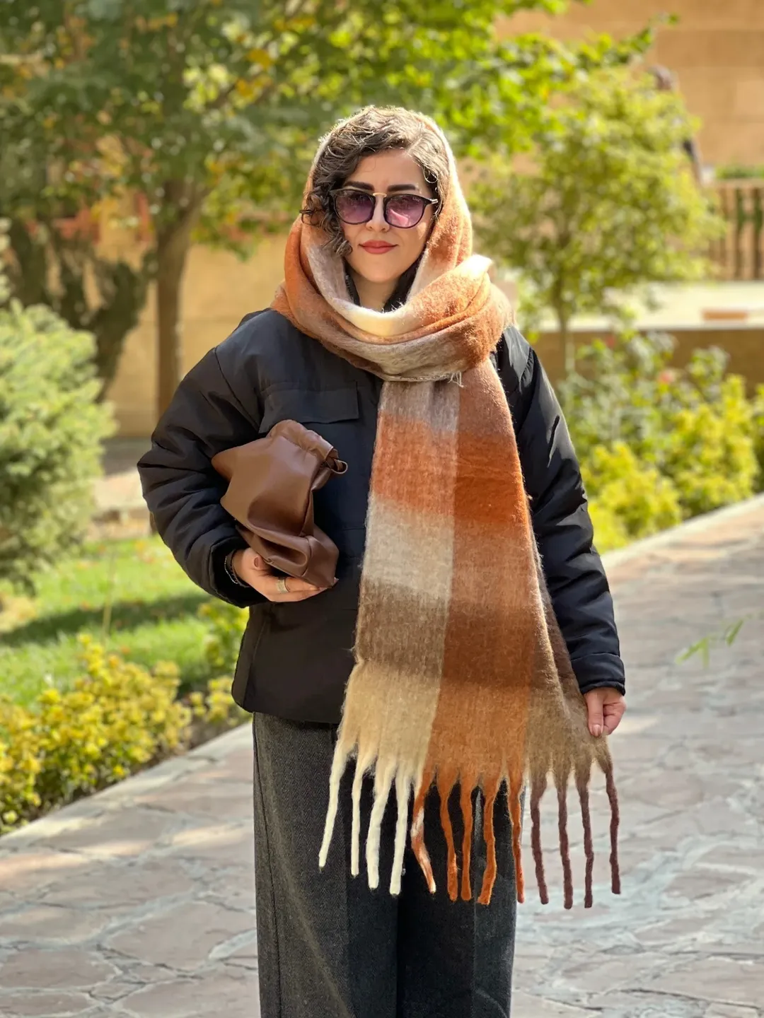 بیگ اسکارف پشمی موهر وارداتی