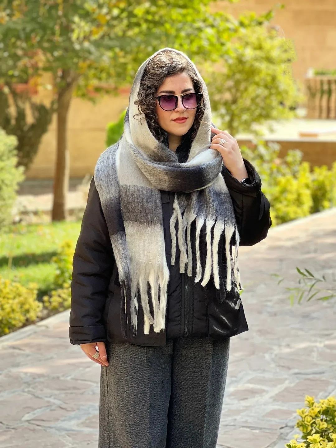 بیگ اسکارف پشمی موهر وارداتی