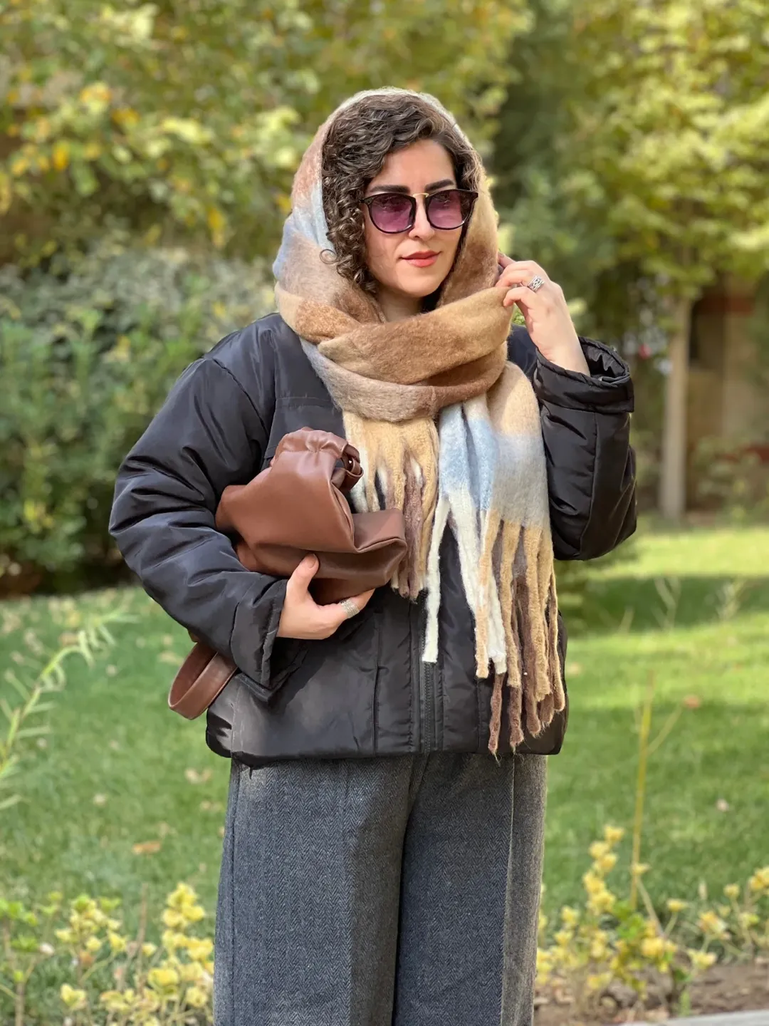 بیگ اسکارف پشمی موهر وارداتی
