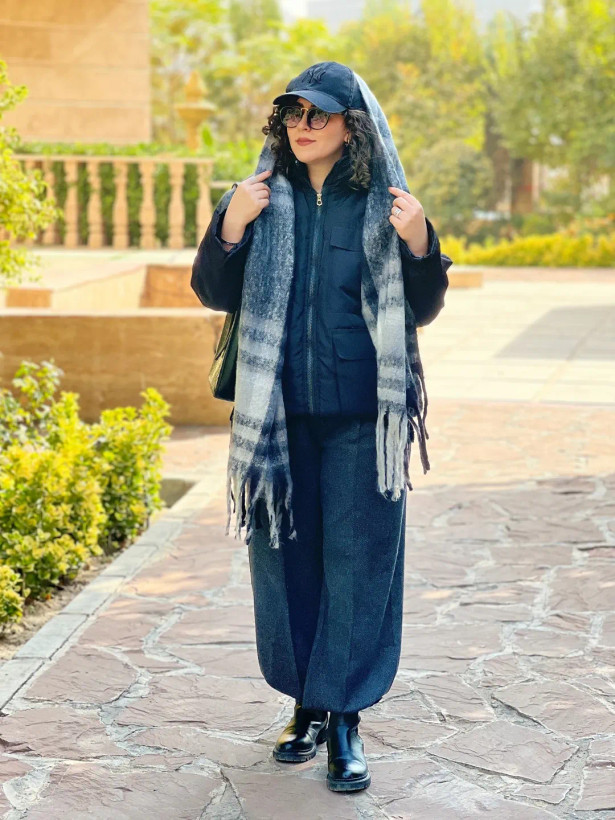 بیگ اسکارف پشمی باربری