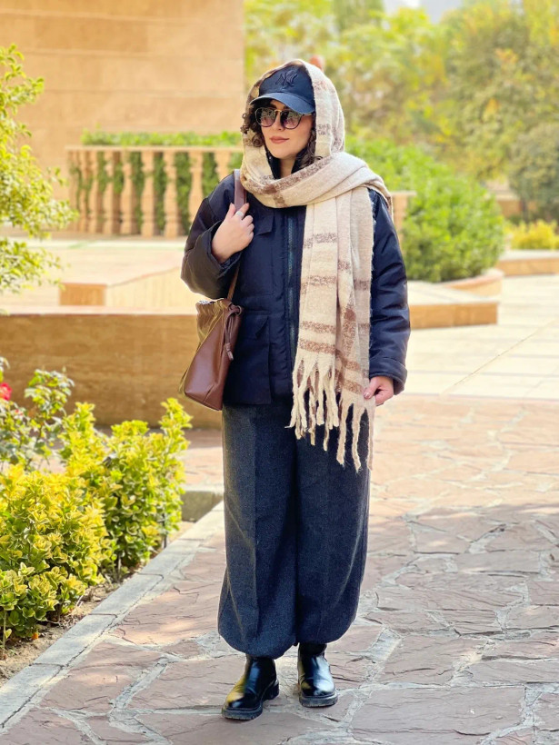 بیگ اسکارف پشمی باربری