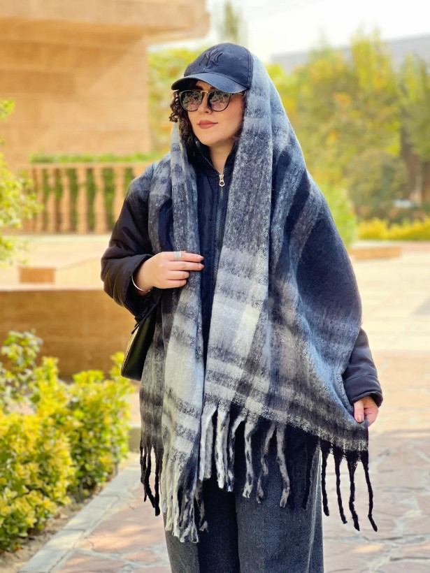 بیگ اسکارف پشمی باربری