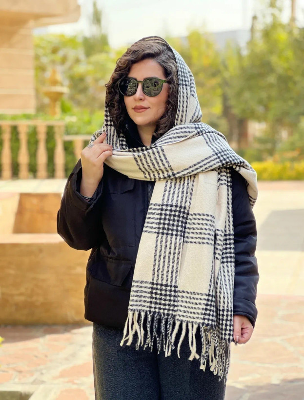 شال موهر چهارخونه وارداتی