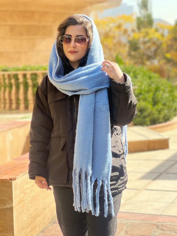 بیگ اسکارف پشمی ساده