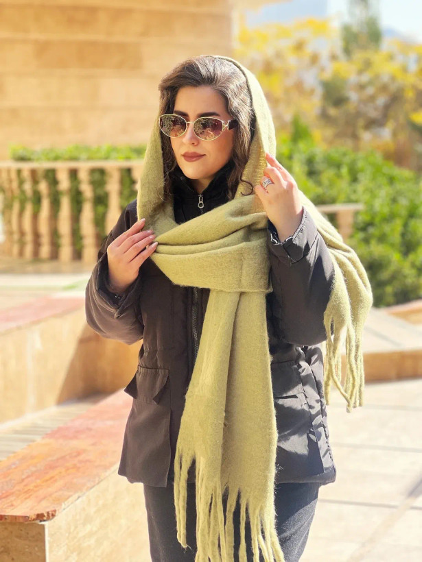 بیگ اسکارف پشمی ساده