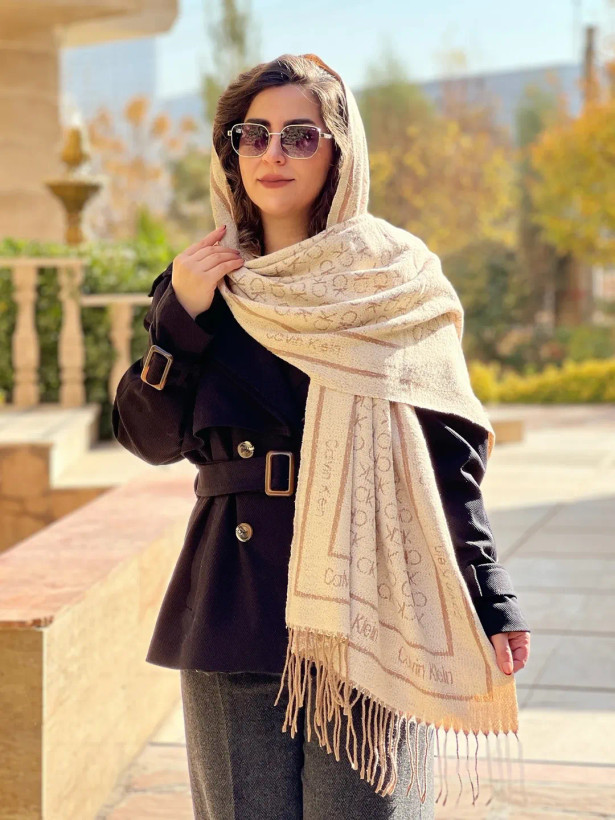 شال موهر طرح کلوین کلاین