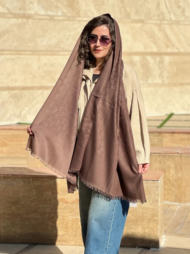 شال کشمیر اورجینال گوچی بی حاشیه