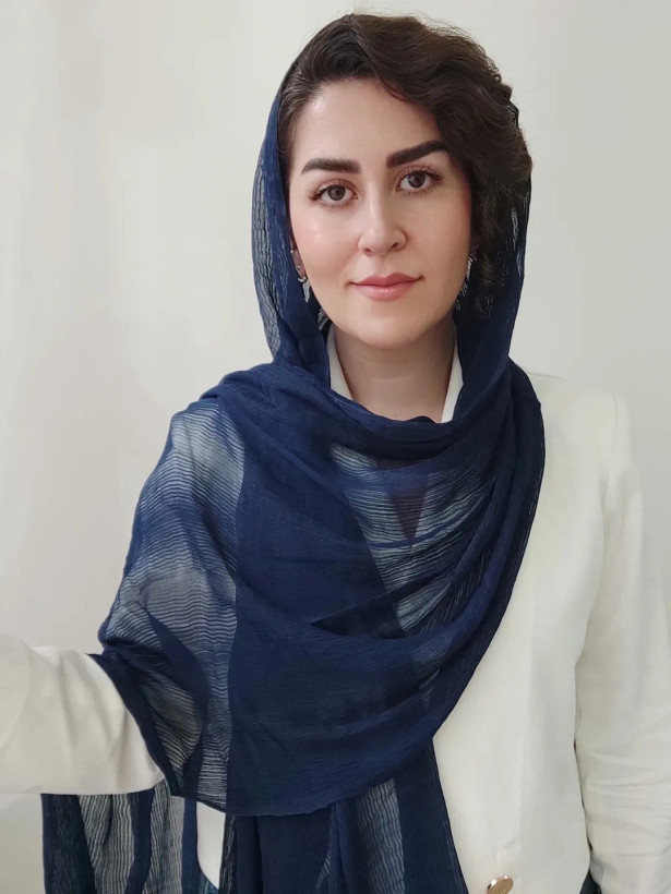 شال نخ حریر میله ای