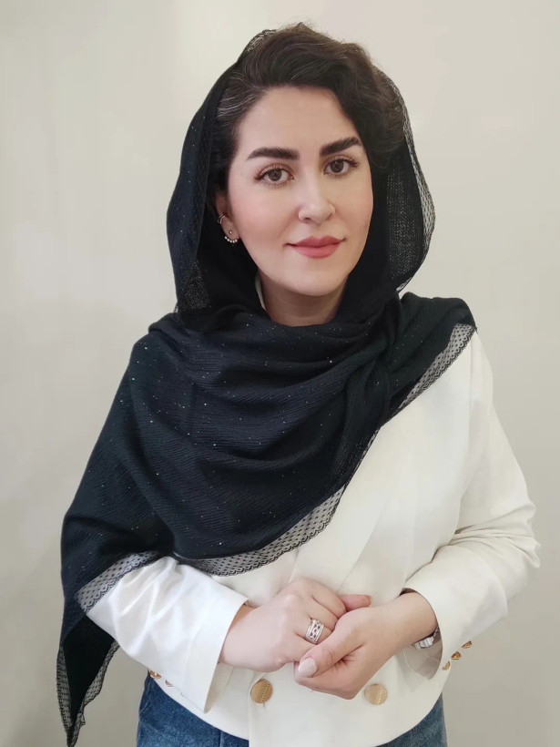 شال پلیسه شاین دار دور دانتل