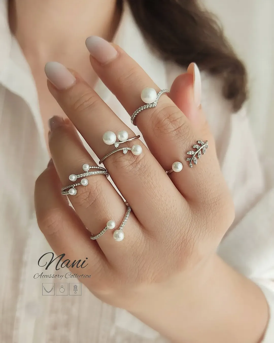انگشتر مرواریدی سیلور ژوپینگ