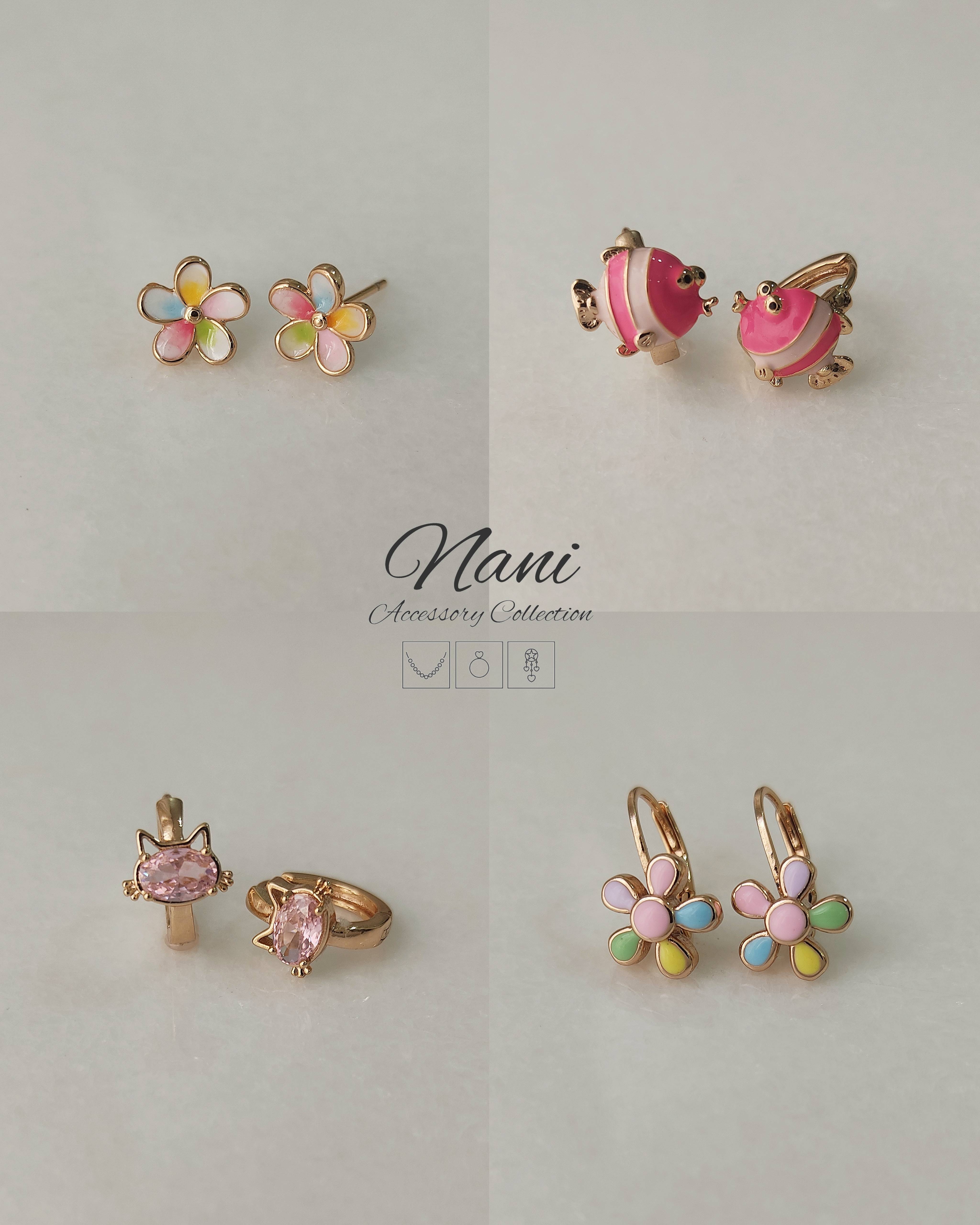 گوشواره میناکاری بچه گانه ژوپینگ
