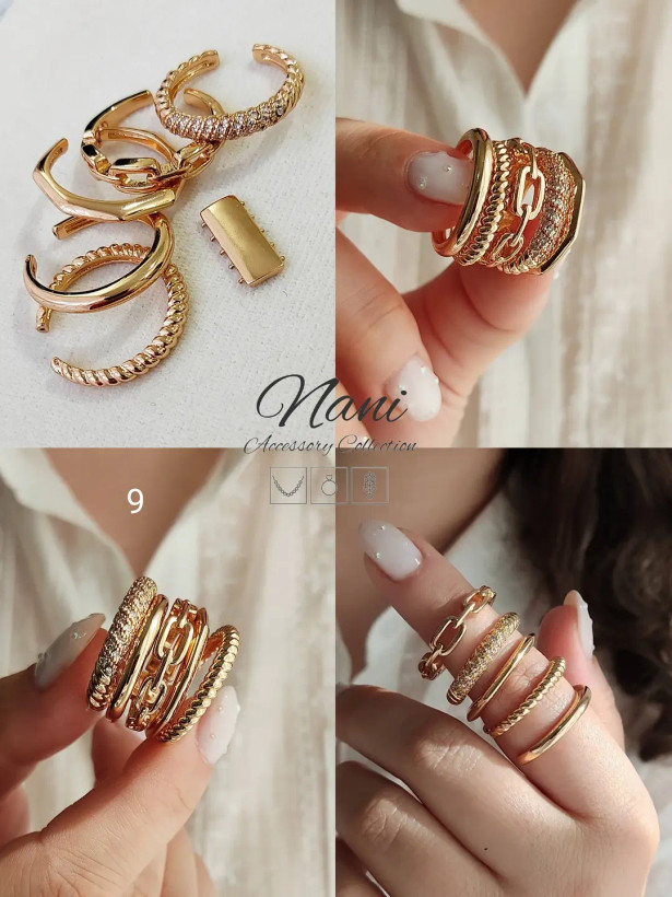 انگشترهای نمادار و پهن ژوپینگ