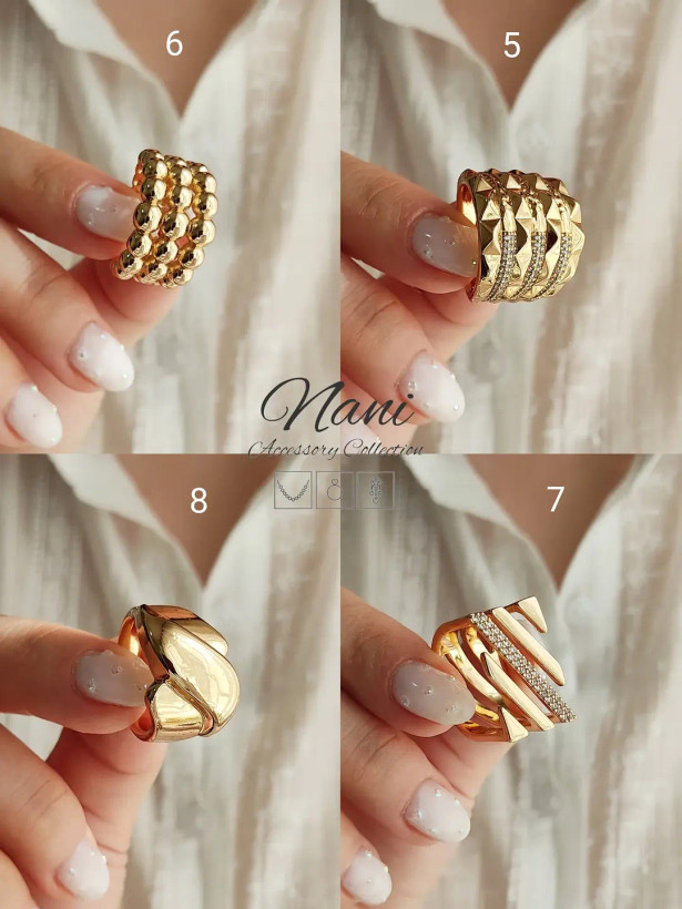انگشترهای نمادار و پهن ژوپینگ